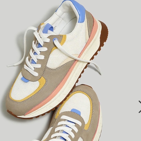 Madewell Shoes - NIB Madewell Kickoff Trainer Sneakers in Colorblock Leather & Suede size 8